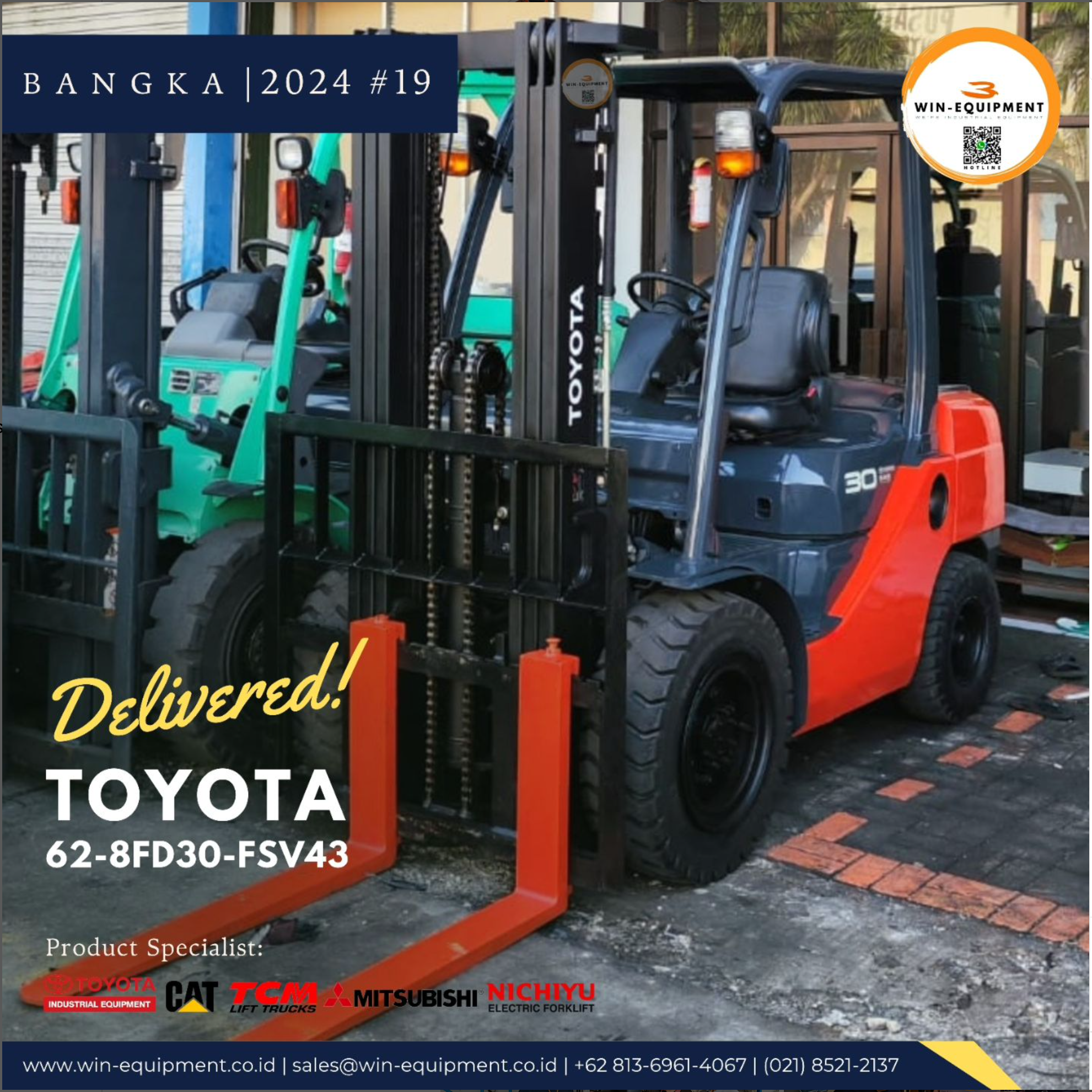 Forklift Diesel Toyota 62-8FD30-FSV43