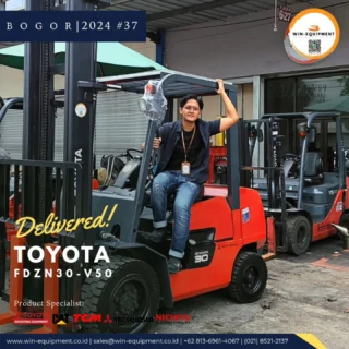 #jualforklift Forklift Diesel Toyota FDZN30-V50PT. Wijaya Industrial Equipment (Win Equipment) adalah perusahaan resmi pemasok alat-alat industri spesialisasi Unit (Forklift, Genset, Loader, Excavator, Traktor, Crane, dll.)Support Sparepart, Service & Rental. We Are Specialist | 0813.6961.4067 :1. Material Handling Equipment (Forklift, Genset, Reach Stacker, Hand Pallet & Pallet Mover) 2. Safety Equipment (Surat Ijin Operator | SIO, Surat Ijin Layak Operasi | SILO, Safety Shoes & Appar) 3. Industrial Support (Part & Service for Forklift, Tyre, and Traction Battery,  Attachment Forklift) There is a problem your forklift? Let us help youFor product purchase, use, used unit, repair, troubleshooting, overhaul and maintenance issues, you can contact us here.⛩️ Workshop & Showroom :Pusat Otomotif Sentra Harapan (POSH) Blok G-27 Sentra Bisnis, Harapan Indah, Kec. Medan Satria, Kota Bekasi, Jawa Barat 17132.https://maps.app.goo.gl/P2rZvyYkLxuQM7Gv6☎ Hotline :+6221 8925-2666 (Office) +62 813-6961-4067 (WhatsApp)https://bit.ly/2MVps99 (Respon Cepat) 🪐 Website :www.win-equipment.co.idOnline Customer ServiceWorking bDay 09:00 - 17:00One-stop solution of spare part, after-sales, service related problems, klik here 👉 https://bit.ly/2MVps99 Kenapa memilih Win-Equipmet? 1. Menerima Trade in Unit2. Ready Stock Unit3. Jaminan Harga Terbaik4. Support Mekanik Profesional5. Pembayaran menggunakan leasing (cicilan) -------------------------#sparepartforklift #mitsubishiforklift #forklift #toyotaforklift #mitsubishiforklift #nichiyuforklift #caterpillarforklift #heliforklift #hangchaforklift #komatsuforklift #forkliftindonesia #materialhandlingequipment #safetyshoes #jualforklift #reachstacker #jualforkliftindonesia #rentalforklift #serviceforklift #banforklift #forkshoe #batteryforklift #sparepartforklift safetyequipment #sioforklift #forklifttoyota #forkliftmitsubishi forklifttcm #forkliftcaterpillar #forkliftattachment #toyotaforkliftindonesia #mitsubishiforkliftindonesia #distributorforklift #gsyuasabattery