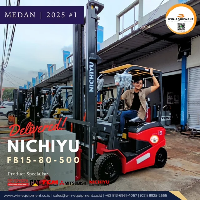 #jualforklift Forklift Electric Battery Nichiyu FB15-80-500PT. Wijaya Industrial Equipment (Win Equipment) adalah perusahaan resmi pemasok alat-alat industri spesialisasi Unit (Forklift, Genset, Loader, Excavator, Traktor, Crane, dll.)Support Sparepart, Service & Rental. We Are Specialist | 0813.6961.4067 :1. Material Handling Equipment (Forklift, Genset, Reach Stacker, Hand Pallet & Pallet Mover) 2. Safety Equipment (Surat Ijin Operator | SIO, Surat Ijin Layak Operasi | SILO, Safety Shoes & Appar) 3. Industrial Support (Part & Service for Forklift, Tyre, and Traction Battery,  Attachment Forklift) There is a problem your forklift? Let us help youFor product purchase, use, used unit, repair, troubleshooting, overhaul and maintenance issues, you can contact us here.⛩️ Workshop & Showroom :Pusat Otomotif Sentra Harapan (POSH) Blok G-27 Sentra Bisnis, Harapan Indah, Kec. Medan Satria, Kota Bekasi, Jawa Barat 17132.https://maps.app.goo.gl/P2rZvyYkLxuQM7Gv6☎ Hotline :+6221 8925-2666 (Office) +62 813-6961-4067 (WhatsApp)https://bit.ly/2MVps99 (Respon Cepat) 🪐 Website :www.win-equipment.co.idOnline Customer ServiceWorking bDay 09:00 - 17:00One-stop solution of spare part, after-sales, service related problems, klik here 👉 https://bit.ly/2MVps99 Kenapa memilih Win-Equipmet? 1. Menerima Trade in Unit2. Ready Stock Unit3. Jaminan Harga Terbaik4. Support Mekanik Profesional5. Pembayaran menggunakan leasing (cicilan) -------------------------#sparepartforklift #mitsubishiforklift #forklift #toyotaforklift #mitsubishiforklift #nichiyuforklift #caterpillarforklift #heliforklift #hangchaforklift #komatsuforklift #forkliftindonesia #materialhandlingequipment #safetyshoes #jualforklift #reachstacker #jualforkliftindonesia #rentalforklift #serviceforklift #banforklift #forkshoe #batteryforklift #sparepartforklift safetyequipment #sioforklift #forklifttoyota #forkliftmitsubishi forklifttcm #forkliftcaterpillar #forkliftattachment #toyotaforkliftindonesia #mitsubishiforkliftindonesia #distributorforklift #gsyuasabattery
