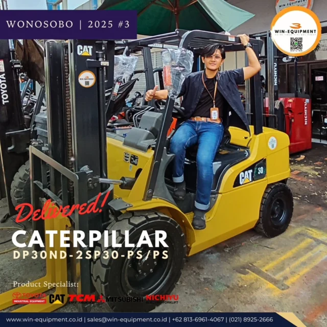 #jualforklift Forklift Diesel DP30PD-2SP30-PS/PSPT. Wijaya Industrial Equipment (Win Equipment) adalah perusahaan resmi pemasok alat-alat industri spesialisasi Unit (Forklift, Genset, Loader, Excavator, Traktor, Crane, dll.)Support Sparepart, Service & Rental. We Are Specialist | 0813.6961.4067 :1. Material Handling Equipment (Forklift, Genset, Reach Stacker, Hand Pallet & Pallet Mover) 2. Safety Equipment (Surat Ijin Operator | SIO, Surat Ijin Layak Operasi | SILO, Safety Shoes & Appar) 3. Industrial Support (Part & Service for Forklift, Tyre, and Traction Battery,  Attachment Forklift) There is a problem your forklift? Let us help youFor product purchase, use, used unit, repair, troubleshooting, overhaul and maintenance issues, you can contact us here.⛩️ Workshop & Showroom :Pusat Otomotif Sentra Harapan (POSH) Blok G-27 Sentra Bisnis, Harapan Indah, Kec. Medan Satria, Kota Bekasi, Jawa Barat 17132.https://maps.app.goo.gl/P2rZvyYkLxuQM7Gv6☎ Hotline :+6221 8925-2666 (Office) +62 813-6961-4067 (WhatsApp)https://bit.ly/2MVps99 (Respon Cepat) 🪐 Website :www.win-equipment.co.idOnline Customer ServiceWorking bDay 09:00 - 17:00One-stop solution of spare part, after-sales, service related problems, klik here 👉 https://bit.ly/2MVps99 Kenapa memilih Win-Equipmet? 1. Menerima Trade in Unit2. Ready Stock Unit3. Jaminan Harga Terbaik4. Support Mekanik Profesional5. Pembayaran menggunakan leasing (cicilan) -------------------------#sparepartforklift #mitsubishiforklift #forklift #toyotaforklift #mitsubishiforklift #nichiyuforklift #caterpillarforklift #heliforklift #hangchaforklift #komatsuforklift #forkliftindonesia #materialhandlingequipment #safetyshoes #jualforklift #reachstacker #jualforkliftindonesia #rentalforklift #serviceforklift #banforklift #forkshoe #batteryforklift #sparepartforklift safetyequipment #sioforklift #forklifttoyota #forkliftmitsubishi forklifttcm #forkliftcaterpillar #forkliftattachment #toyotaforkliftindonesia #mitsubishiforkliftindonesia #distributorforklift #gsyuasabattery