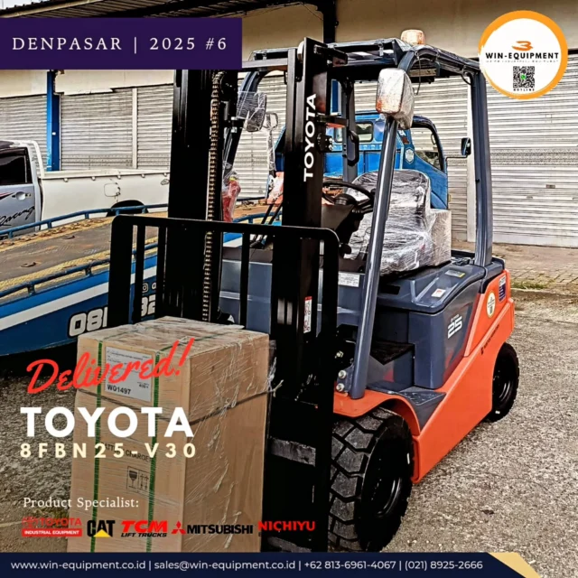 #jualforklift Forklift Electric Battery Toyota 8FBN25-V30PT. Wijaya Industrial Equipment (Win Equipment) adalah perusahaan resmi pemasok alat-alat industri spesialisasi Unit (Forklift, Genset, Loader, Excavator, Traktor, Crane, dll.)Support Sparepart, Service & Rental. We Are Specialist | 0813.6961.4067 :1. Material Handling Equipment (Forklift, Genset, Reach Stacker, Hand Pallet & Pallet Mover) 2. Safety Equipment (Surat Ijin Operator | SIO, Surat Ijin Layak Operasi | SILO, Safety Shoes & Appar) 3. Industrial Support (Part & Service for Forklift, Tyre, and Traction Battery,  Attachment Forklift) There is a problem your forklift? Let us help youFor product purchase, use, used unit, repair, troubleshooting, overhaul and maintenance issues, you can contact us here.⛩️ Workshop & Showroom :Pusat Otomotif Sentra Harapan (POSH) Blok G-27 Sentra Bisnis, Harapan Indah, Kec. Medan Satria, Kota Bekasi, Jawa Barat 17132.https://maps.app.goo.gl/P2rZvyYkLxuQM7Gv6☎ Hotline :+6221 8925-2666 (Office) +62 813-6961-4067 (WhatsApp)https://bit.ly/2MVps99 (Respon Cepat) 🪐 Website :www.win-equipment.co.idOnline Customer ServiceWorking bDay 09:00 - 17:00One-stop solution of spare part, after-sales, service related problems, klik here 👉 https://bit.ly/2MVps99 Kenapa memilih Win-Equipmet? 1. Menerima Trade in Unit2. Ready Stock Unit3. Jaminan Harga Terbaik4. Support Mekanik Profesional5. Pembayaran menggunakan leasing (cicilan) -------------------------#sparepartforklift #mitsubishiforklift #forklift #toyotaforklift #mitsubishiforklift #nichiyuforklift #caterpillarforklift #heliforklift #hangchaforklift #komatsuforklift #forkliftindonesia #materialhandlingequipment #safetyshoes #jualforklift #reachstacker #jualforkliftindonesia #rentalforklift #serviceforklift #banforklift #forkshoe #batteryforklift #sparepartforklift safetyequipment #sioforklift #forklifttoyota #forkliftmitsubishi forklifttcm #forkliftcaterpillar #forkliftattachment #toyotaforkliftindonesia #mitsubishiforkliftindonesia #distributorforklift #gsyuasabattery